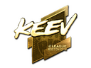 Sticker | keev (Gold) | Boston 2018