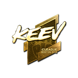 Sticker | keev (Gold) | Boston 2018