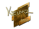 Sticker | KRIMZ (Gold) | Boston 2018