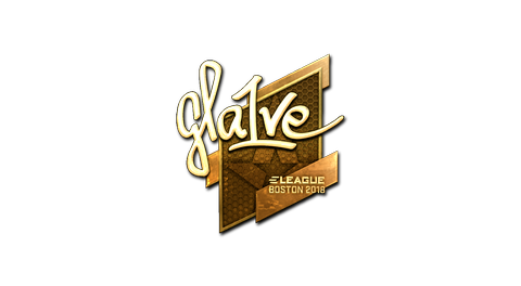 Sticker | gla1ve (Gold) | Boston 2018