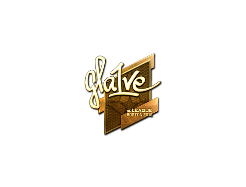 Наліпка | gla1ve (золота) | Бостон 2018