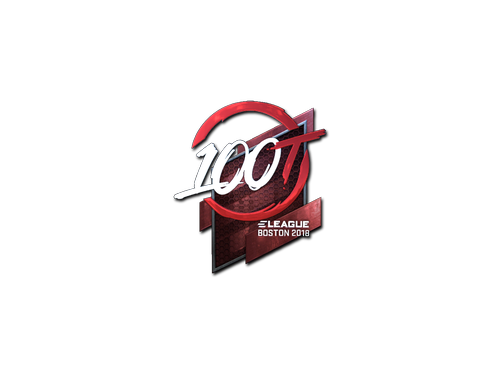Наклейка | 100 Thieves (металлическая) | Бостон-2018