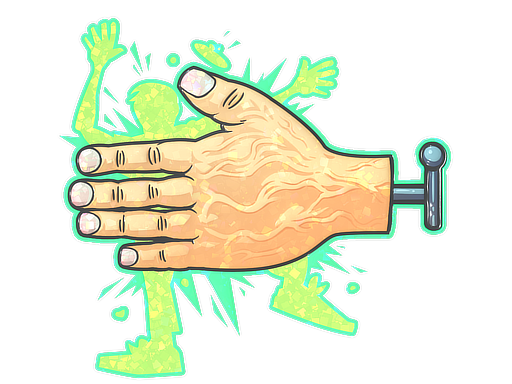 Sticker | High Five! (Glitter)