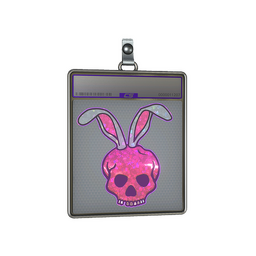 Sticker Slab | Skull Bunny (Glitter)