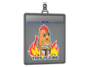 Sticker Slab | This Is Fine (Chicken)