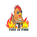 Sticker | This Is Fine (Chicken)