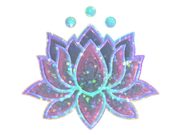 Sticker | Lotus (Glitter)