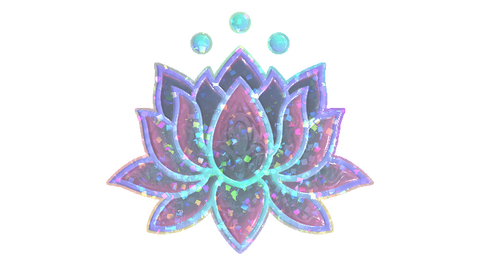 Sticker | Lotus (Glitter)