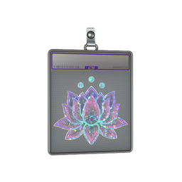 Sticker Slab | Lotus (Glitter)