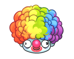 Sticker | Clown Wig