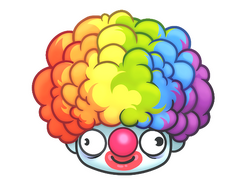 Sticker | Clown Wig