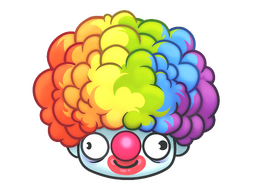 Sticker | Clown Wig