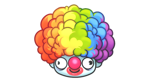 Sticker | Clown Wig