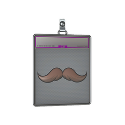Sticker Slab | Mustachio (Foil)