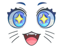Sticker | Kawaii Eyes (Glitter)