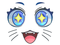 Sticker | Kawaii Eyes (Glitter)