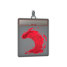 Sticker Slab | Ruby Wave (Lenticular)