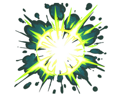 Sticker | Boom Epicenter (Glitter)