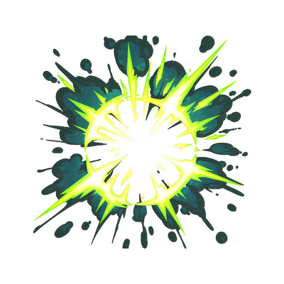 Sticker | Boom Epicenter (Glitter)