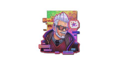 Sticker | Cyber Romanov (Holo)