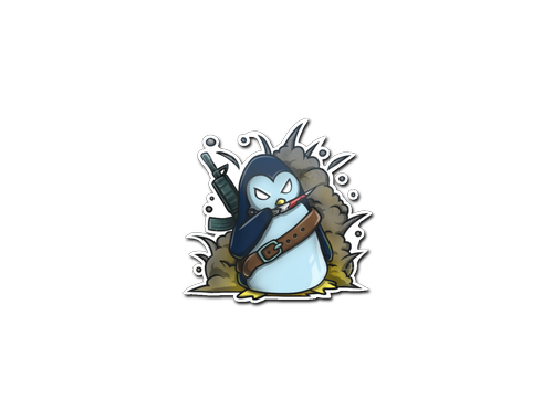 Pegatina | Pingüino guerrero