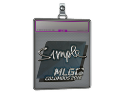 Sticker Slab | s1mple (Foil) | MLG Columbus 2016