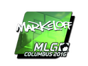 Sticker | markeloff (Foil) | MLG Columbus 2016