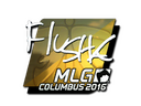 Sticker | flusha (Foil) | MLG Columbus 2016