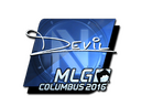 Sticker | DEVIL (Foil) | MLG Columbus 2016