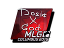 Sticker | Dosia (Foil) | MLG Columbus 2016