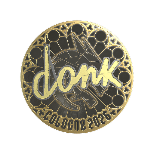 Sticker | donk (Gold) | Cologne 2026