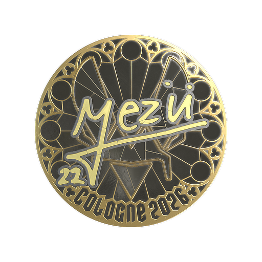 Sticker | mezii (Gold) | Cologne 2026