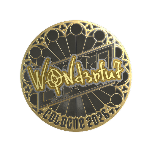 Sticker | w0nderful (Gold) | Cologne 2026