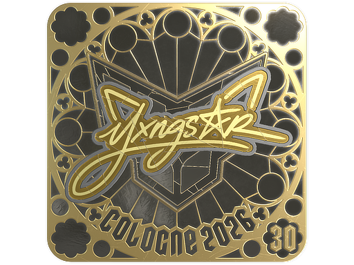 Sticker | yxngstxr (Gold, Ranked) | Cologne 2026