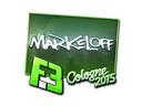 Sticker | markeloff (Foil) | Cologne 2015