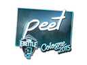 Sticker | peet (Foil) | Cologne 2015