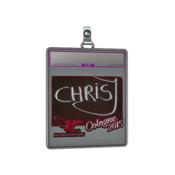 Sticker Slab | chrisJ (Foil) | Cologne 2015