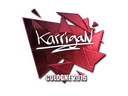 Sticker | karrigan (Foil) | Cologne 2016