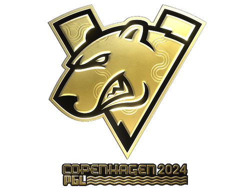 Aufkleber | Virtus.pro (Gold) | Kopenhagen 2024
