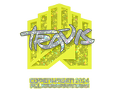 Наклейка | TRAVIS (с блёстками) | Копенгаген-2024