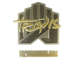 Sticker | TRAVIS (Gold) | Copenhagen 2024
