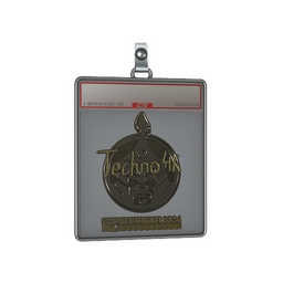 Sticker Slab | Techno4K (Gold) | Copenhagen 2024