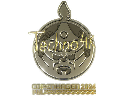 Sticker | Techno4K (Gold) | Copenhagen 2024