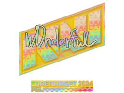 Sticker | w0nderful (Holo) | Copenhagen 2024