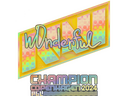 Sticker | w0nderful (Holo, Champion) | Copenhagen 2024