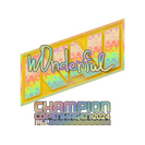 Sticker | w0nderful (Holo, Champion) | Copenhagen 2024