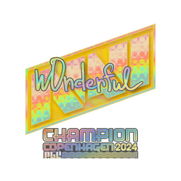 w0nderful (голографическая, чемпион) | Копенгаген-2024