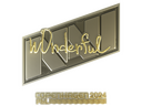 Sticker | w0nderful (Gold) | Copenhagen 2024