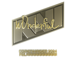 Sticker | w0nderful (Gold) | Copenhagen 2024