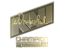 Sticker | w0nderful (Gold, Champion) | Copenhagen 2024